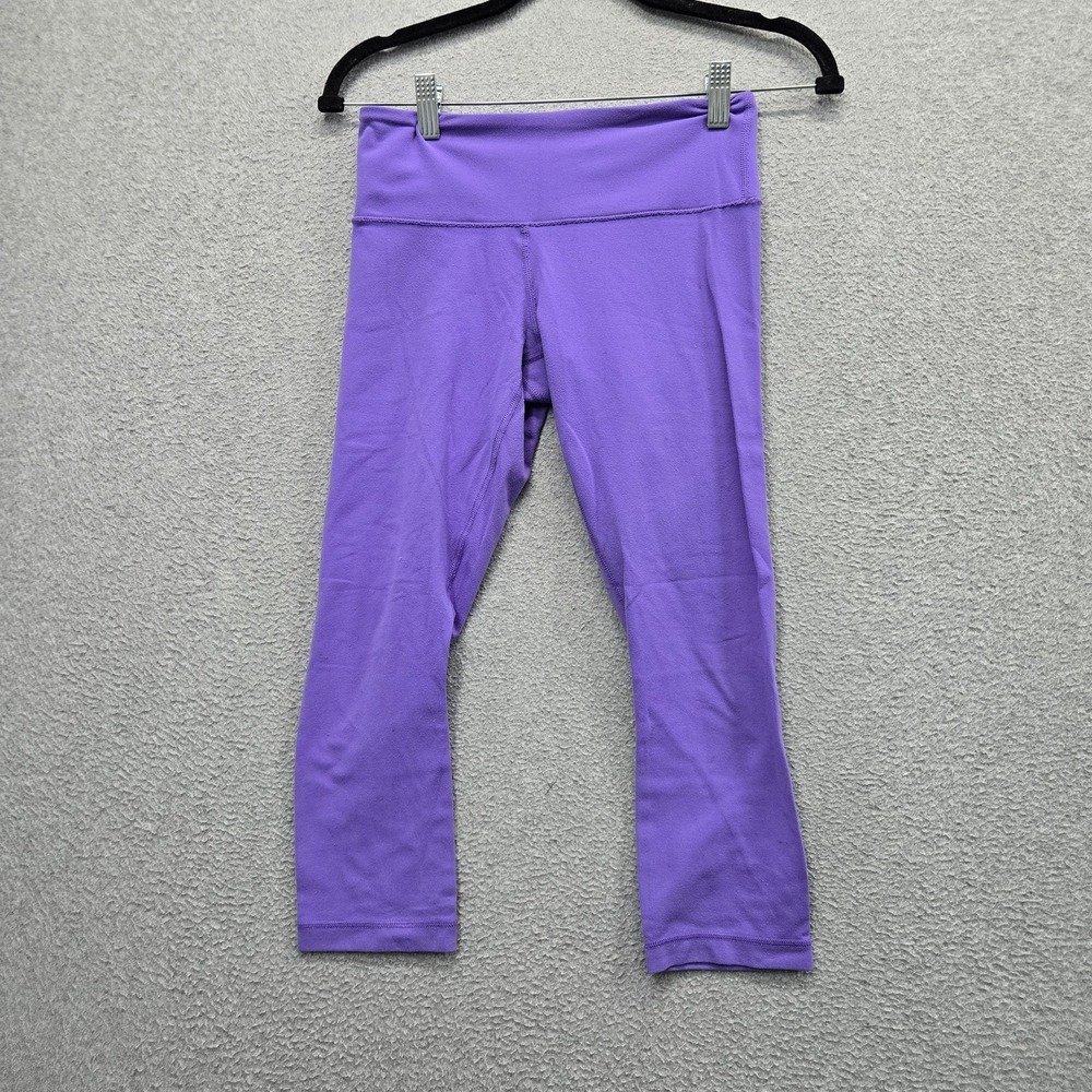 Lululemon Women Activewear Pants 6 Purple Cropped Yoga Legging